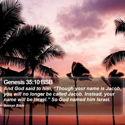 Genesis 35:10 BSB Bible Verse Image