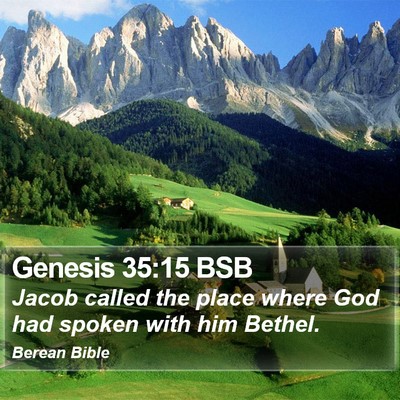 Genesis 35:15 BSB Bible Verse Image