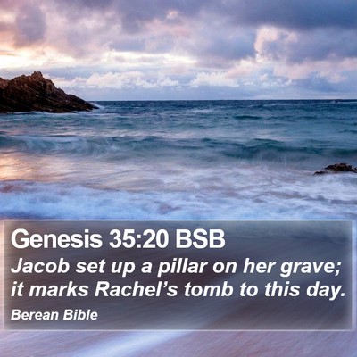Genesis 35:20 BSB Bible Verse Image