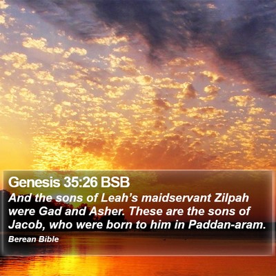 Genesis 35:26 BSB Bible Verse Image