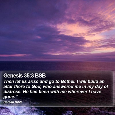 Genesis 35:3 BSB Bible Verse Image