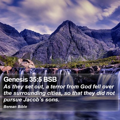 Genesis 35:5 BSB Bible Verse Image