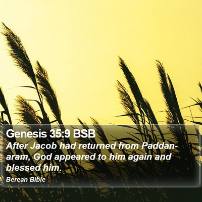 Genesis 35:9 BSB Bible Verse Image