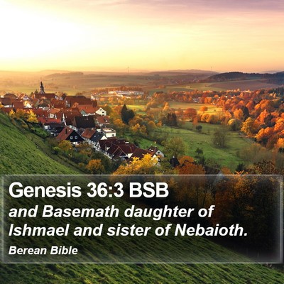 Genesis 36:3 BSB Bible Verse Image