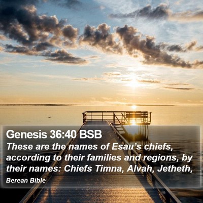 Genesis 36:40 BSB Bible Verse Image