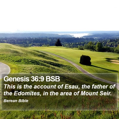 Genesis 36:9 BSB Bible Verse Image