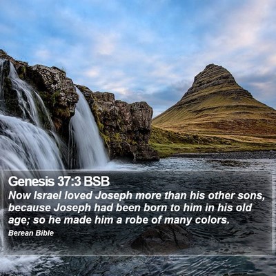 Genesis 37:3 BSB Bible Verse Image