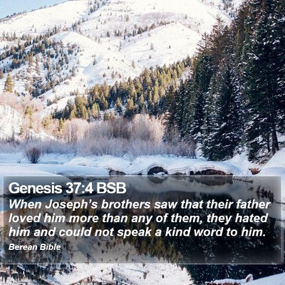 Genesis 37:4 BSB Bible Verse Image