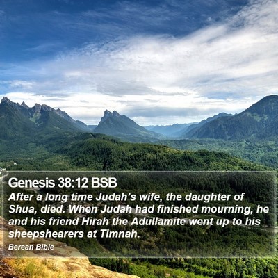 Genesis 38:12 BSB Bible Verse Image