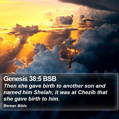 Genesis 38:5 BSB Bible Verse Image