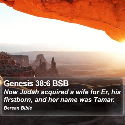 Genesis 38:6 BSB Bible Verse Image
