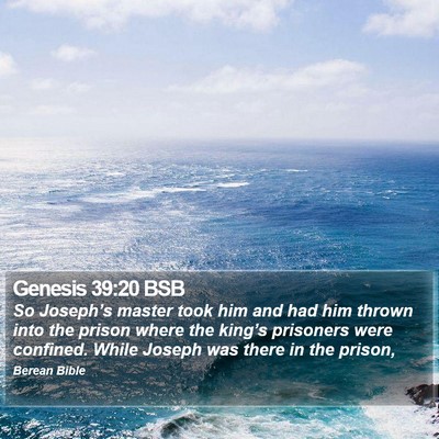 Genesis 39:20 BSB Bible Verse Image