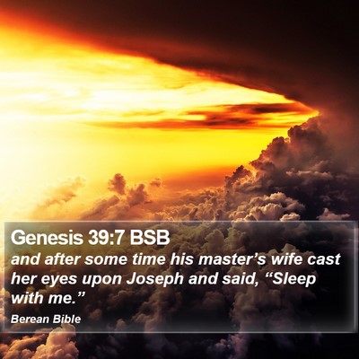 Genesis 39:7 BSB Bible Verse Image