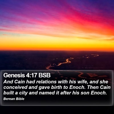 Genesis 4:17 BSB Bible Verse Image