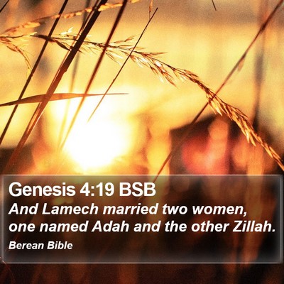 Genesis 4:19 BSB Bible Verse Image