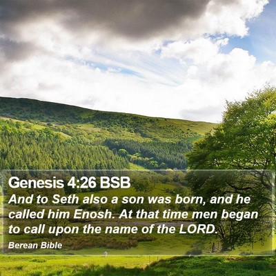 Genesis 4:26 BSB Bible Verse Image