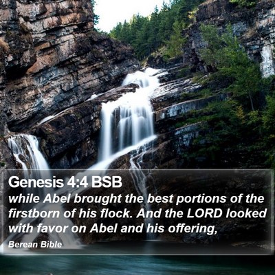 Genesis 4:4 BSB Bible Verse Image