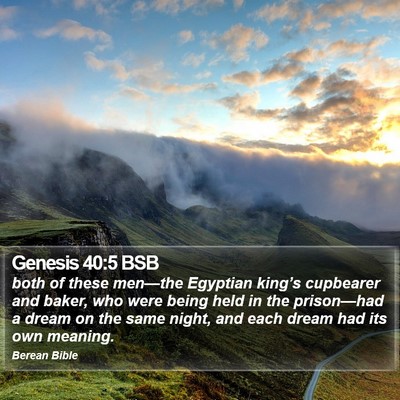 Genesis 40:5 BSB Bible Verse Image