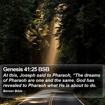 Genesis 41:25 BSB Bible Verse Image