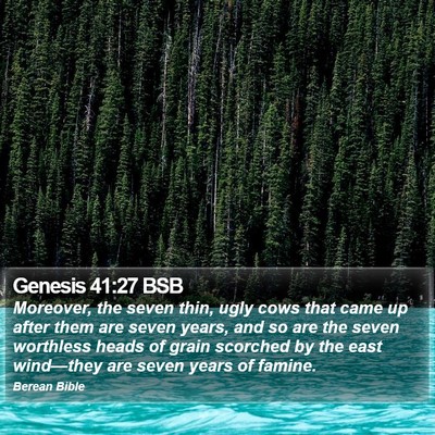 Genesis 41:27 BSB Bible Verse Image