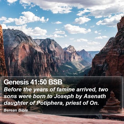 Genesis 41:50 BSB Bible Verse Image