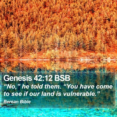 Genesis 42:12 BSB Bible Verse Image