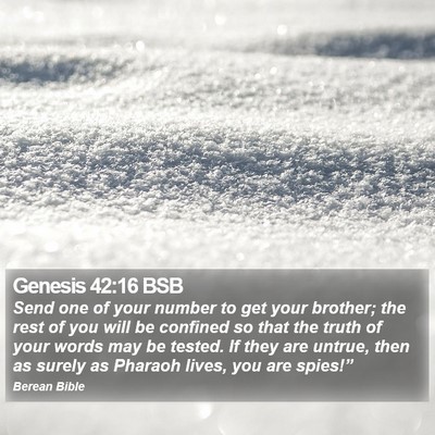 Genesis 42:16 BSB Bible Verse Image