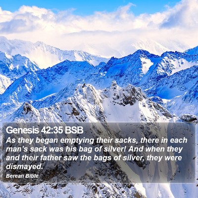 Genesis 42:35 BSB Bible Verse Image