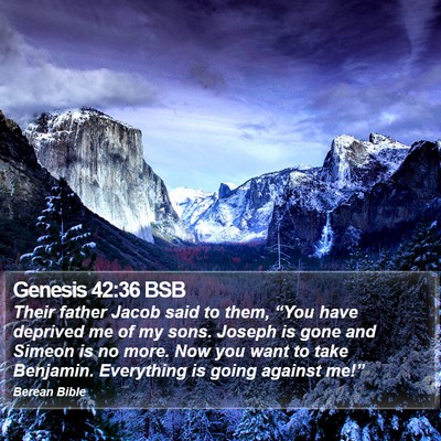 Genesis 42:36 BSB Bible Verse Image