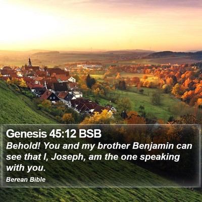 Genesis 45:12 BSB Bible Verse Image
