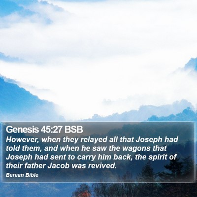 Genesis 45:27 BSB Bible Verse Image
