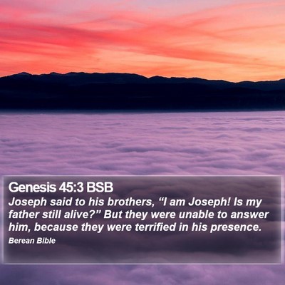 Genesis 45:3 BSB Bible Verse Image