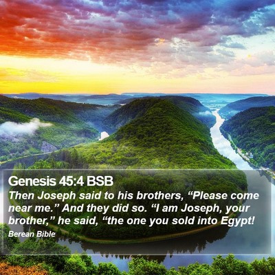 Genesis 45:4 BSB Bible Verse Image