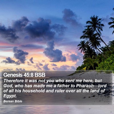 Genesis 45:8 BSB Bible Verse Image