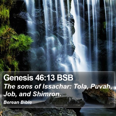 Genesis 46:13 BSB Bible Verse Image