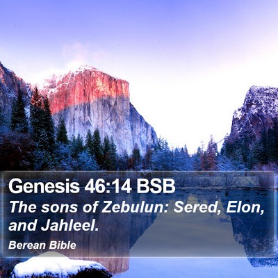 Genesis 46:14 BSB Bible Verse Image