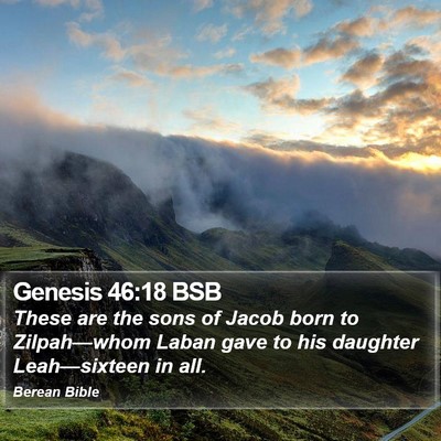 Genesis 46:18 BSB Bible Verse Image