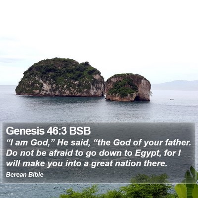 Genesis 46:3 BSB Bible Verse Image
