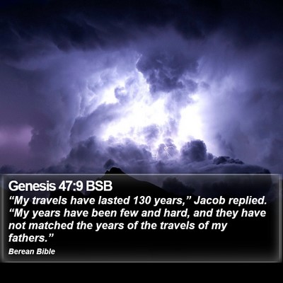 Genesis 47:9 BSB Bible Verse Image