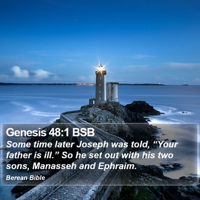 Genesis 48:1 BSB Bible Verse Image