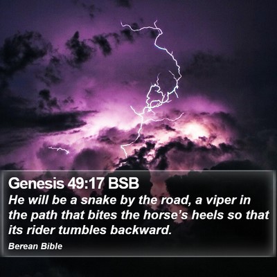 Genesis 49:17 BSB Bible Verse Image
