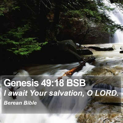 Genesis 49:18 BSB Bible Verse Image
