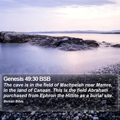 Genesis 49:30 BSB Bible Verse Image