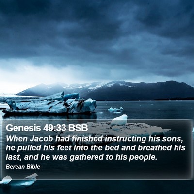 Genesis 49:33 BSB Bible Verse Image