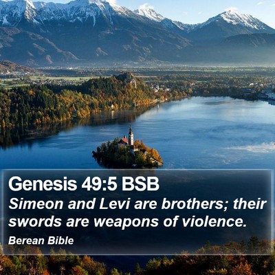 Genesis 49:5 BSB Bible Verse Image