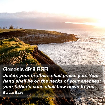Genesis 49:8 BSB Bible Verse Image