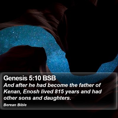 Genesis 5:10 BSB Bible Verse Image