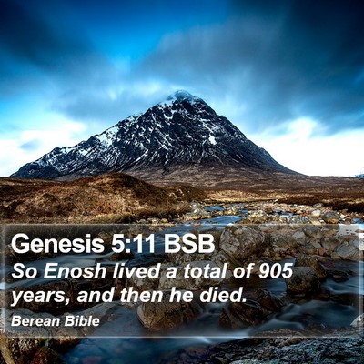 Genesis 5:11 BSB Bible Verse Image