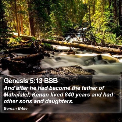 Genesis 5:13 BSB Bible Verse Image