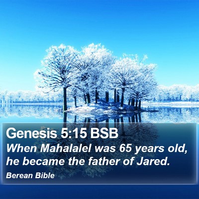Genesis 5:15 BSB Bible Verse Image